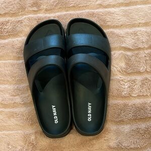 Old Navy Black Slide Sandals size 7